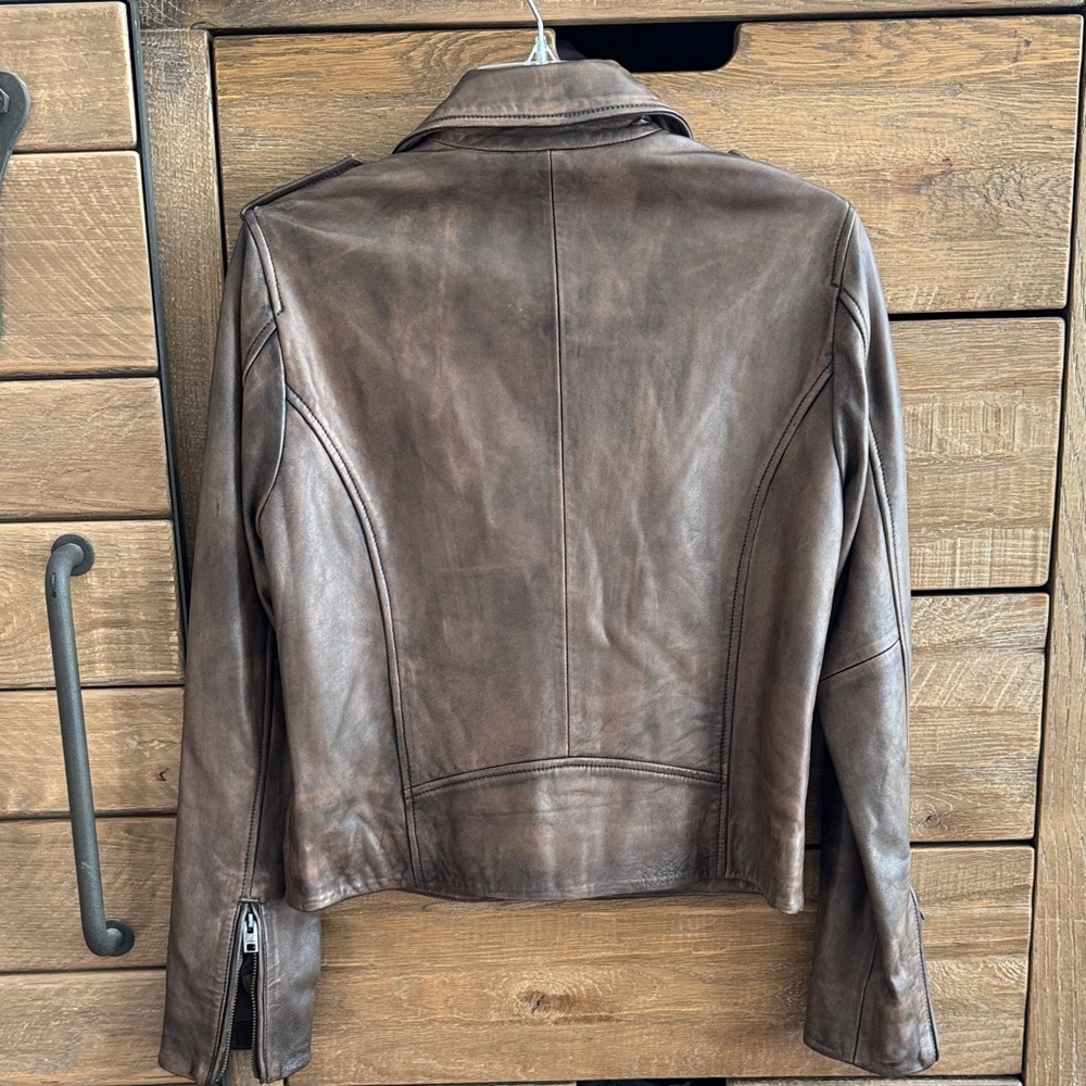 Lucky Brand Classic Moto Lamb Leather Jacket - Picture 3 of 13